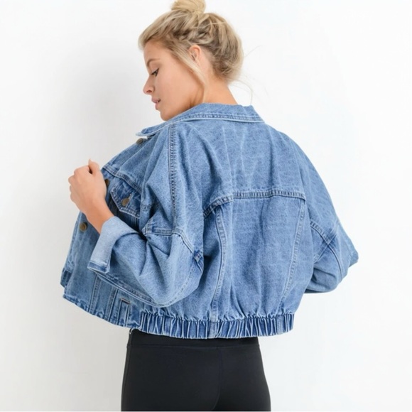 Zara Blue Jean Jacket for Women - Picture 1 of 13